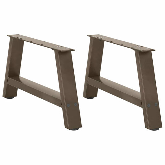 Couchtischbeine A-Form 2 Stk. 70x(30-31) cm Stahl