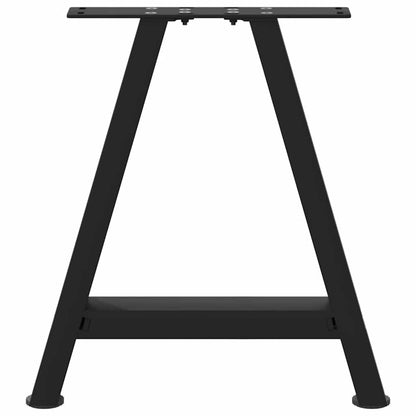 Couchtischbeine A-Form 2 Stk. Schwarz 50x(42-43) cm Stahl