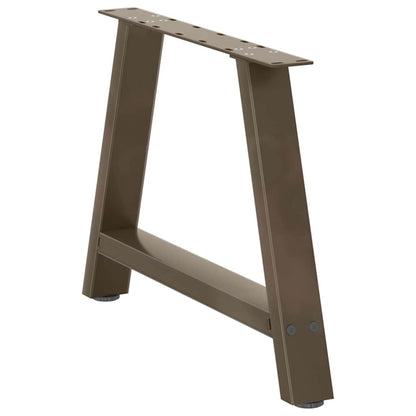 Couchtischbeine A-Form 2 Stk. 70x(42-43) cm Stahl