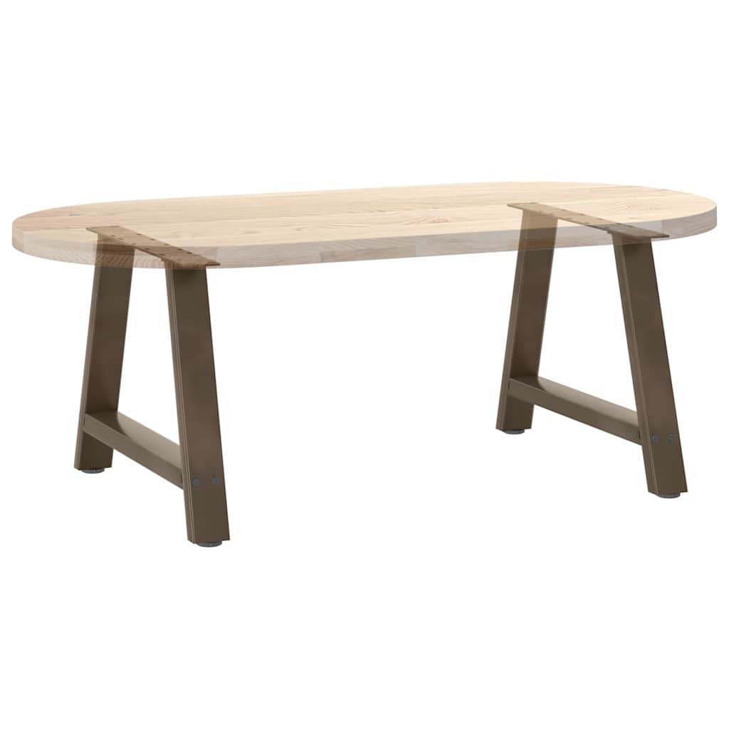 Couchtischbeine A-Form 2 Stk. 70x(42-43) cm Stahl