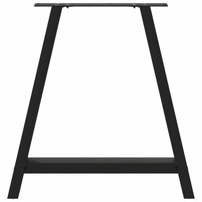 Esstischbeine A-Form 2 Stk. Schwarz 70x(72-73) cm Stahl