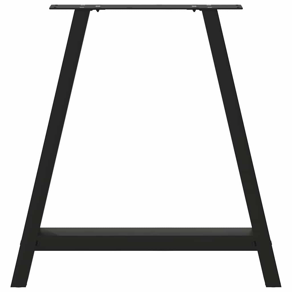 Esstischbeine A-Form 2 Stk. Schwarz 80x(72-73) cm Stahl