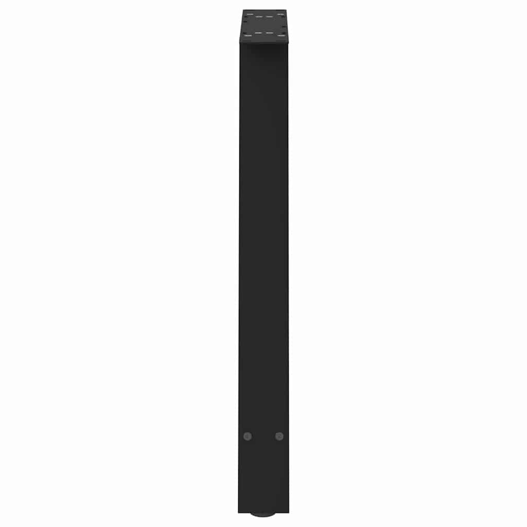 Esstischbeine A-Form 2 Stk. Schwarz 80x(72-73) cm Stahl