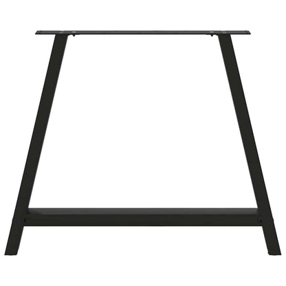 Esstischbeine A-Form 2 Stk. Schwarz 90x(72-73) cm Stahl