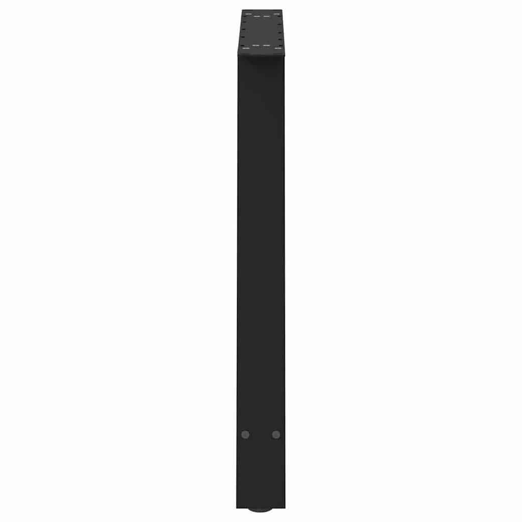 Esstischbeine A-Form 2 Stk. Schwarz 90x(72-73) cm Stahl
