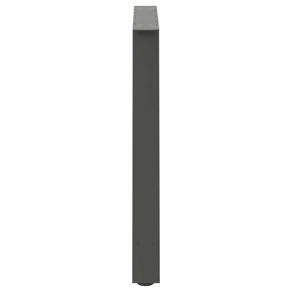 Esstischbeine A-Form 2 Stk. Anthrazit 90x(72-73) cm Stahl