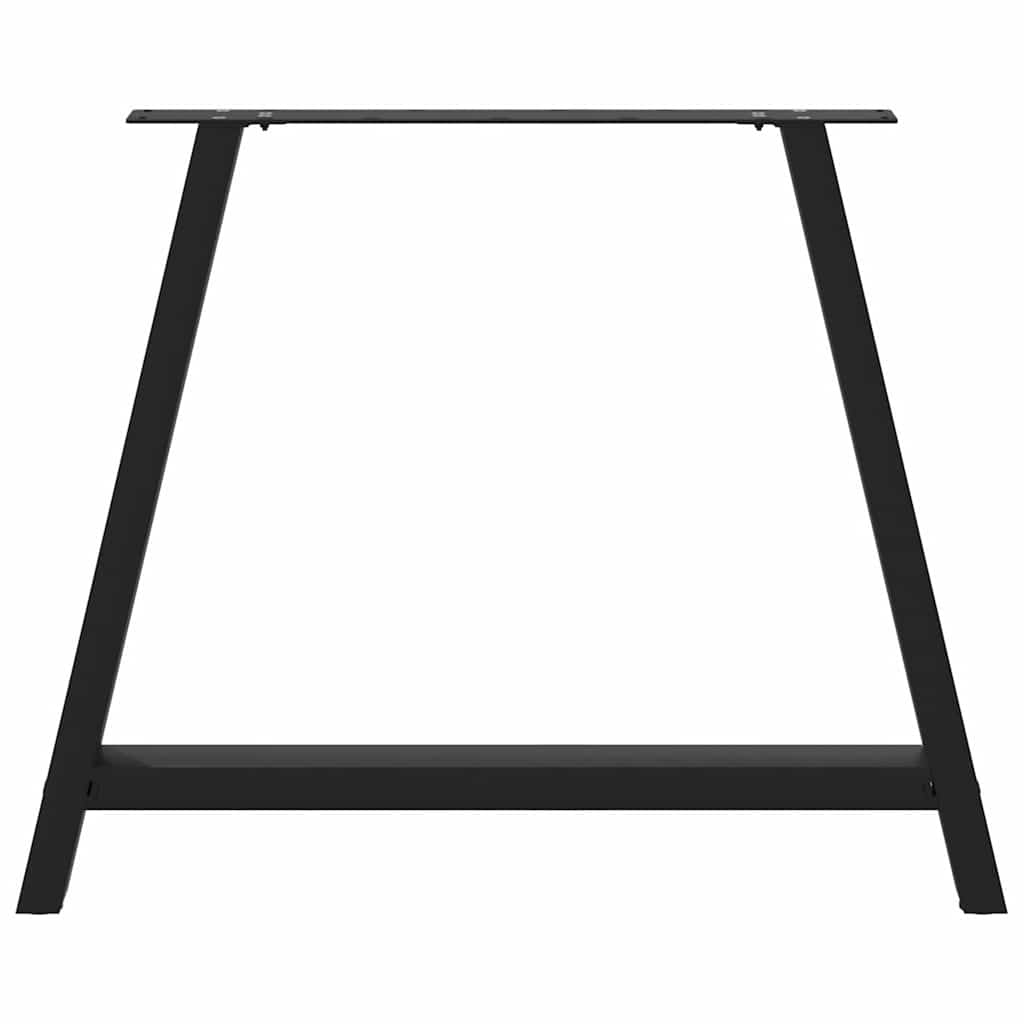 Esstischbeine A-Form 2 Stk. Schwarz 100x(72-73) cm Stahl