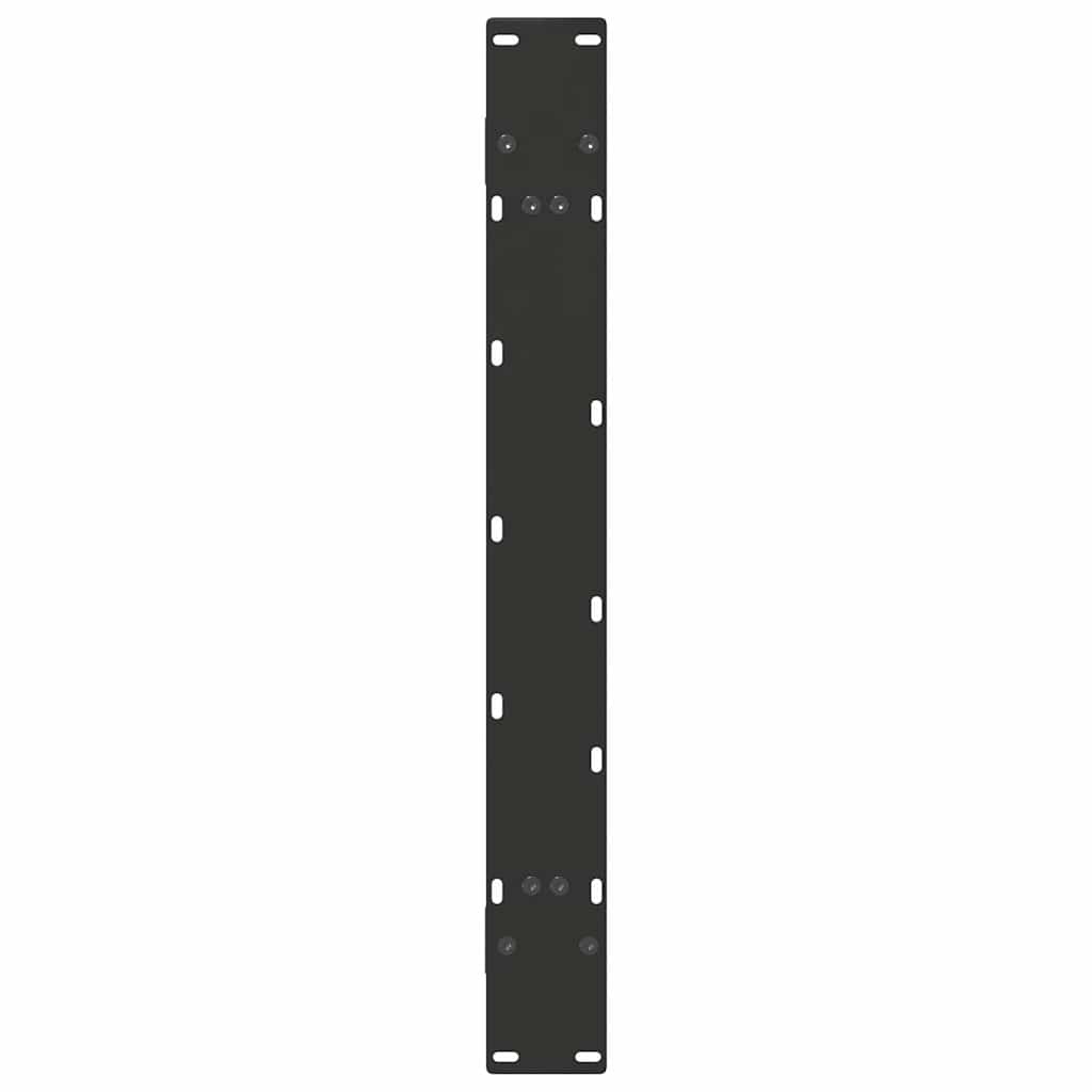 Esstischbeine A-Form 2 Stk. Schwarz 100x(72-73) cm Stahl