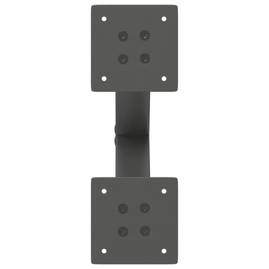Couchtischbeine X-Form 2 Stk. Anthrazit 30x(30-31) cm Stahl