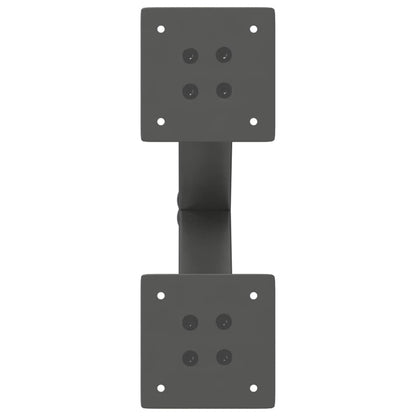 Couchtischbeine X-Form 2 Stk. Anthrazit 30x(30-31) cm Stahl