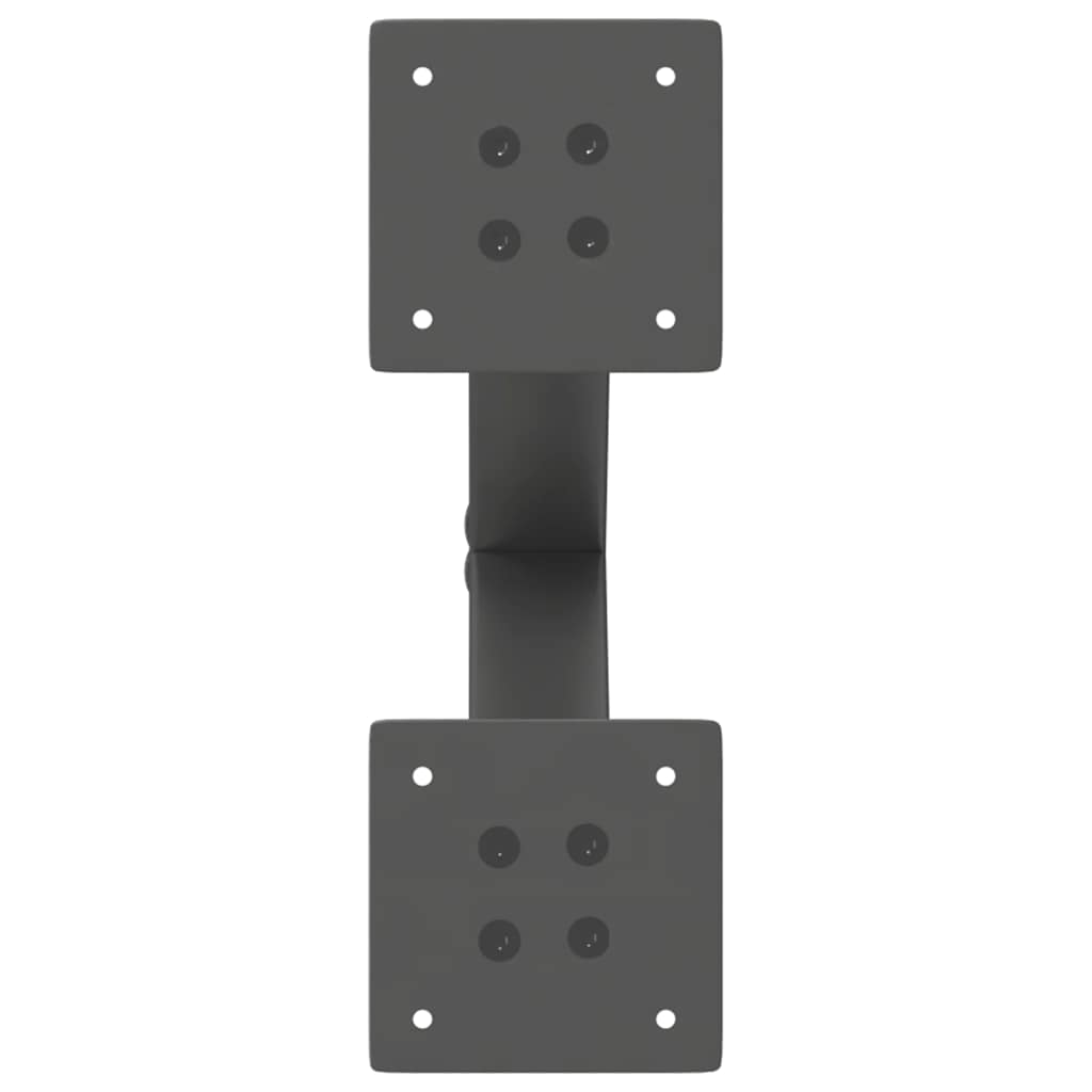 Couchtischbeine X-Form 2 Stk. Anthrazit 37x(30-31) cm Stahl