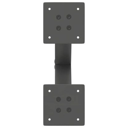 Couchtischbeine X-Form 2 Stk. Anthrazit 37x(30-31) cm Stahl