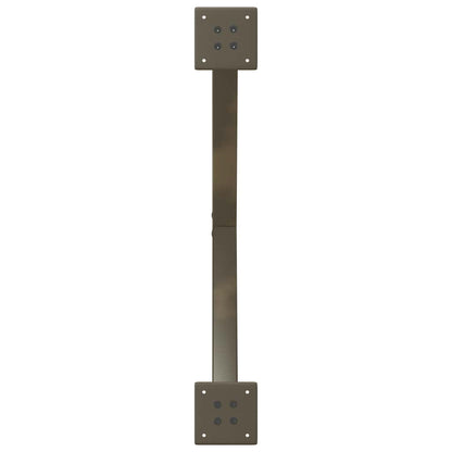 Couchtischbeine X-Form 2 Stk. Naturstahl 70x(30-31) cm Stahl