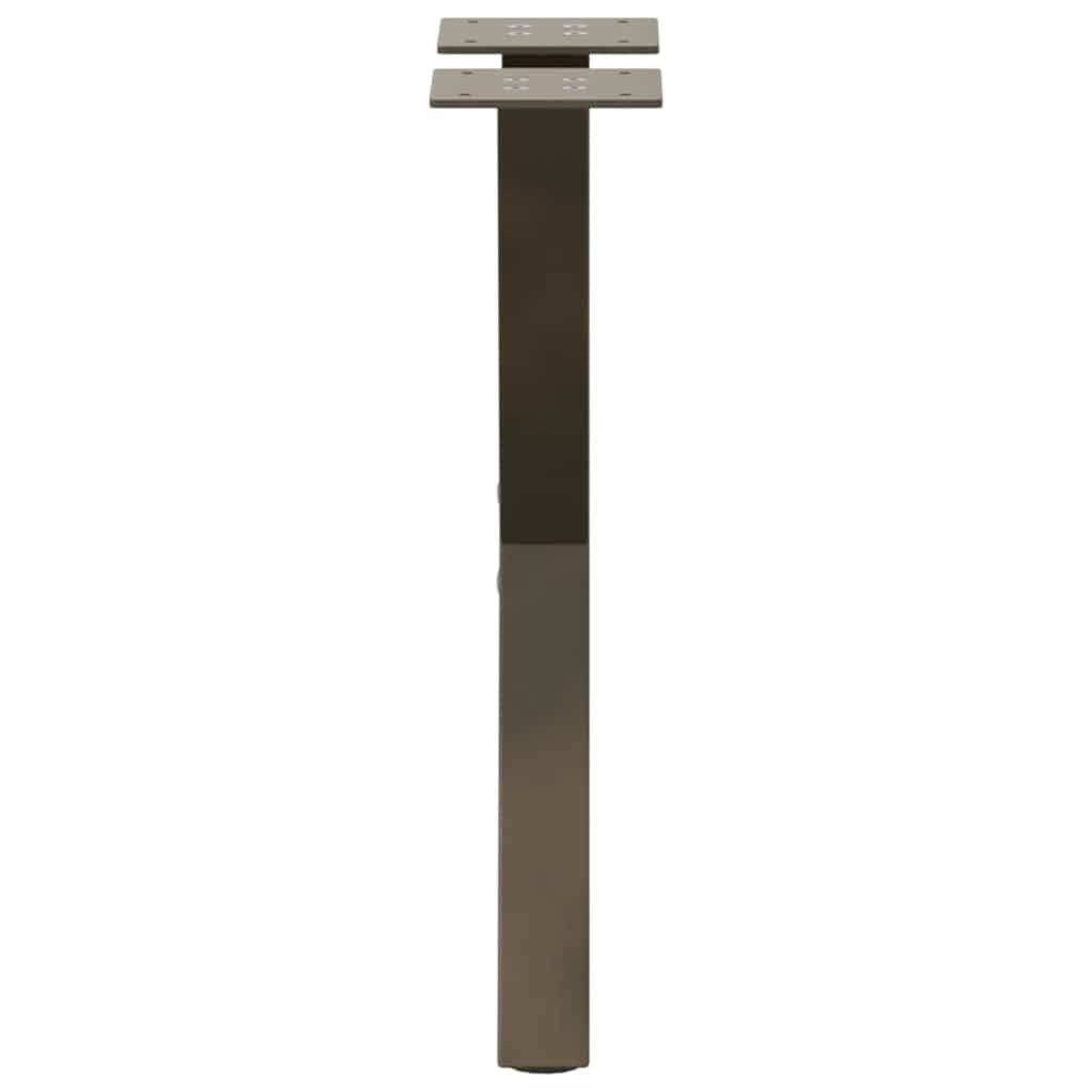 Couchtischbeine X-Form 2 Stk. Naturstahl 28x(42-43) cm Stahl