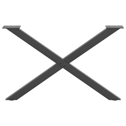Couchtischbeine X-Form 2 Stk. Anthrazit 70x(42-43) cm Stahl