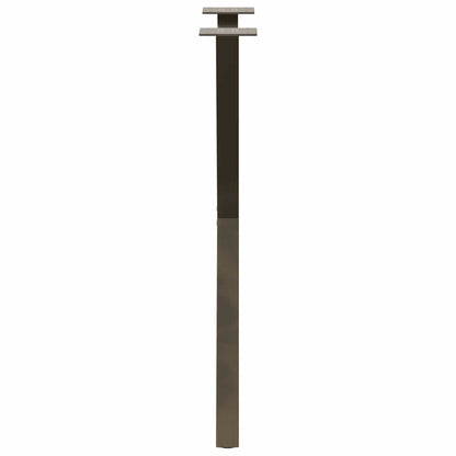 Esstischbeine X-Form 2 Stk. Naturstahl 50x(72-73) cm Stahl
