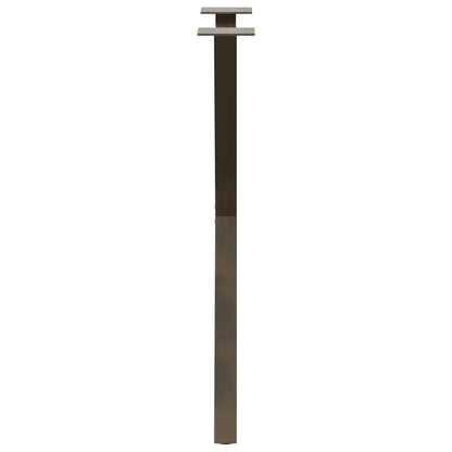 Esstischbeine X-Form 2 Stk. Naturstahl 57x(72-73) cm Stahl