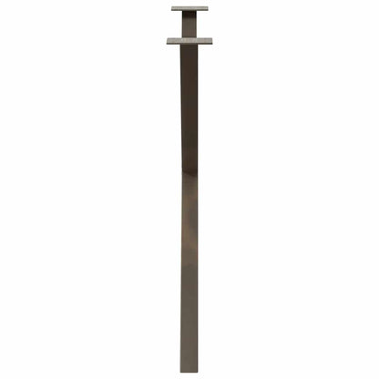 Esstischbeine X-Form 2 Stk. Naturstahl 90x(72-73) cm Stahl