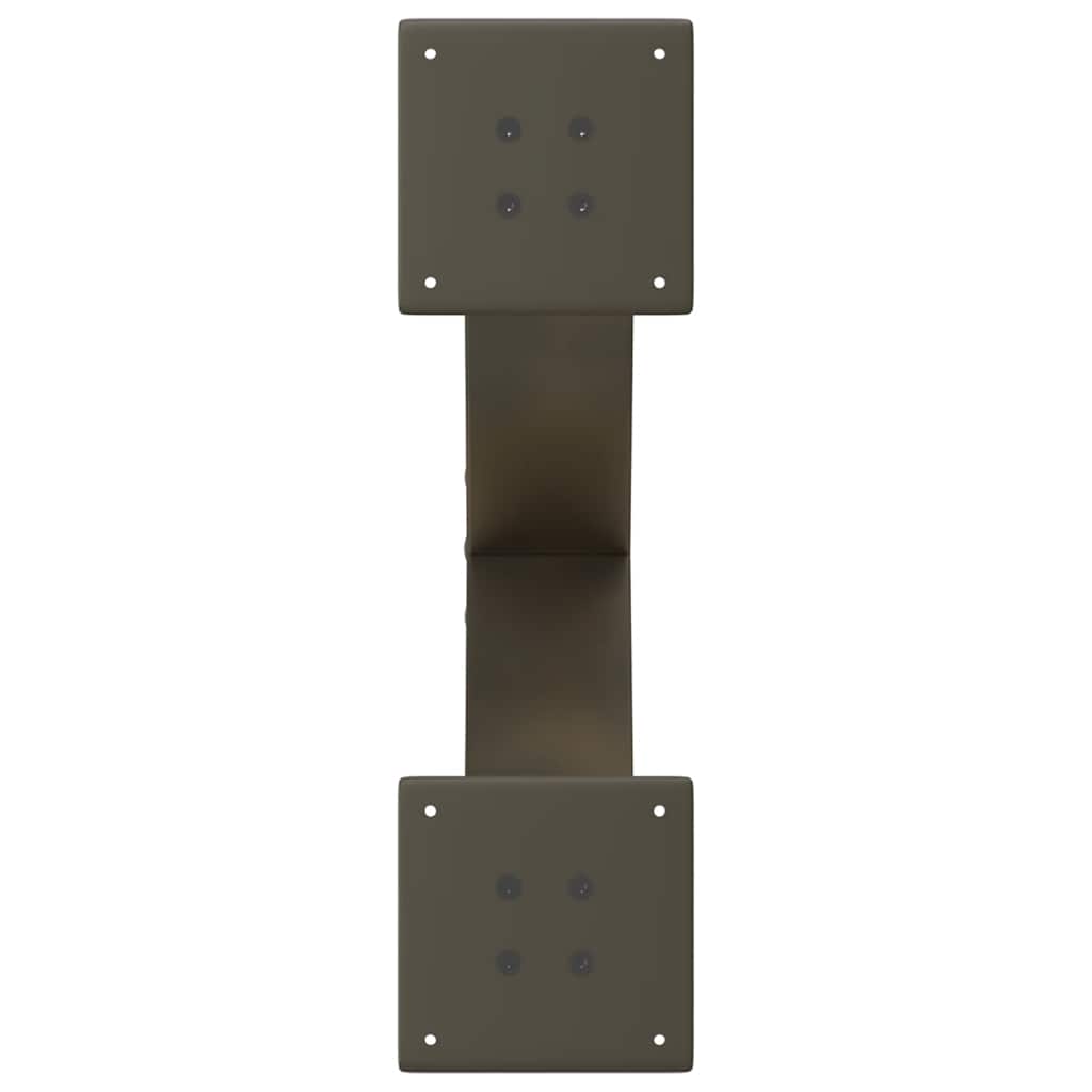 Couchtischbeine X-Form 2 Stk. Naturstahl 50x(30-31) cm Stahl