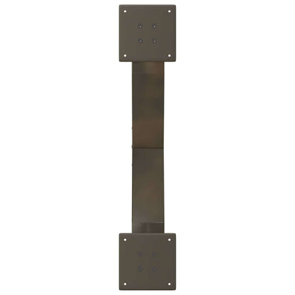 Couchtischbeine X-Form 2 Stk. Naturstahl 70x(30-31) cm Stahl