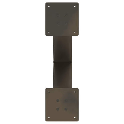 Couchtischbeine X-Form 2 Stk. Naturstahl 50x(42-43) cm Stahl