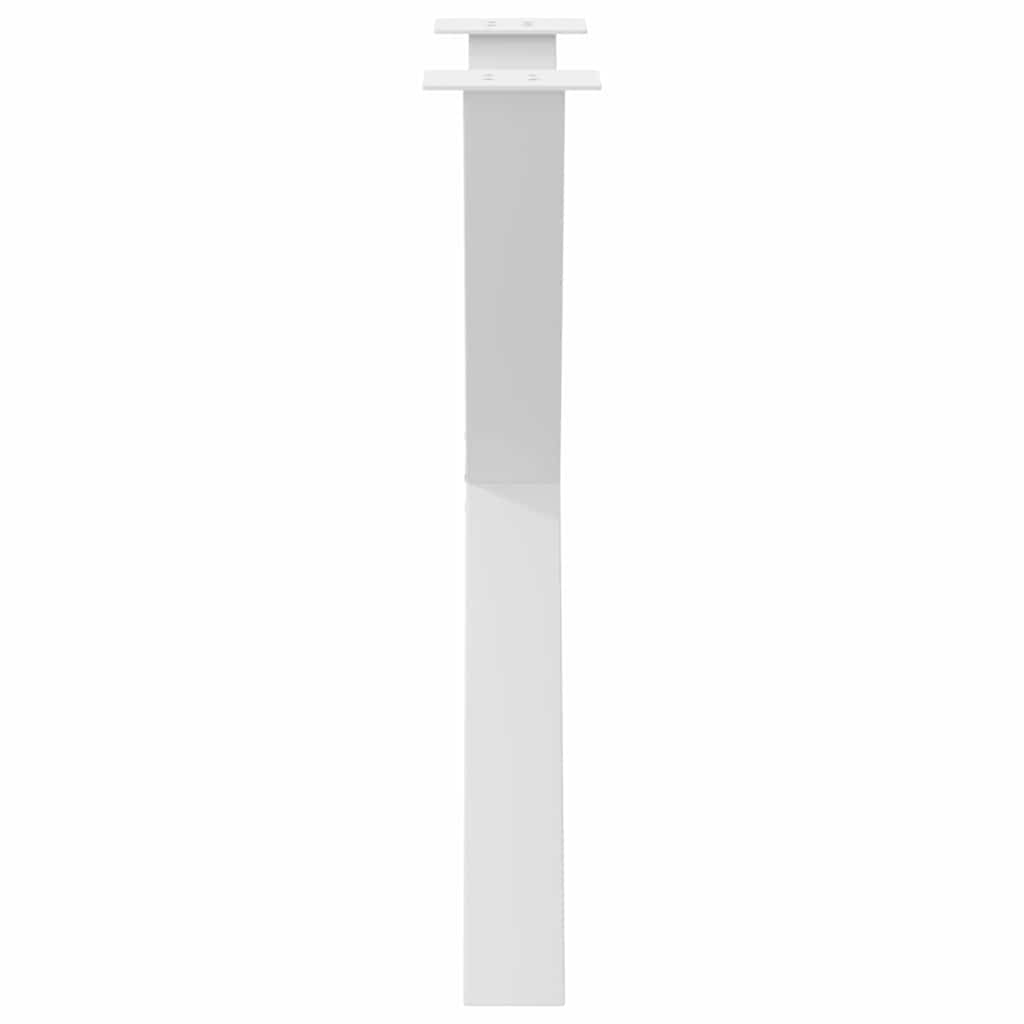 Esstischbeine X-Form 3 Stk. Weiß 70x(72-73) cm Stahl