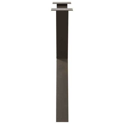 Esstischbeine X-Form 3 Stk. Naturstahl 80x(72-73) cm Stahl
