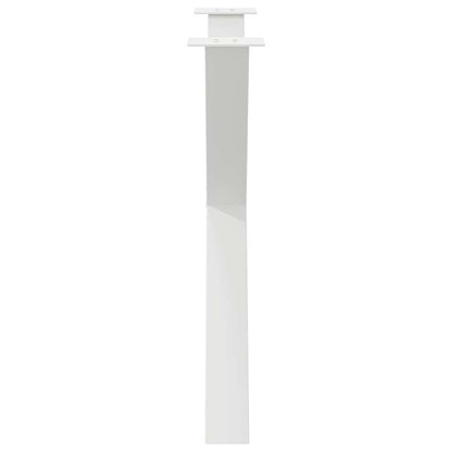Esstischbeine X-Form 3 Stk. Weiß 90x(72-73) cm Stahl