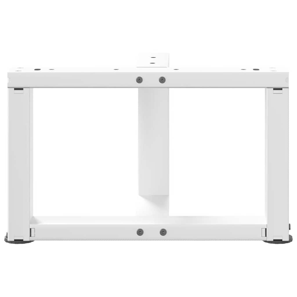 Couchtischbeine T-Form 2 Stk. Weiß 40x25x(30-31) cm Stahl