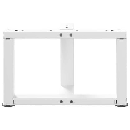 Couchtischbeine T-Form 2 Stk. Weiß 40x25x(30-31) cm Stahl
