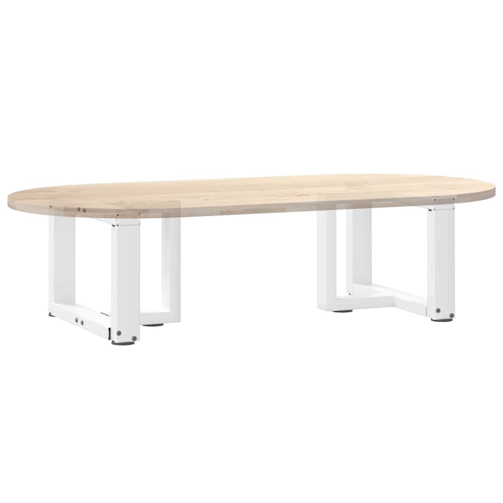 Couchtischbeine T-Form 2 Stk. Weiß 40x25x(30-31) cm Stahl