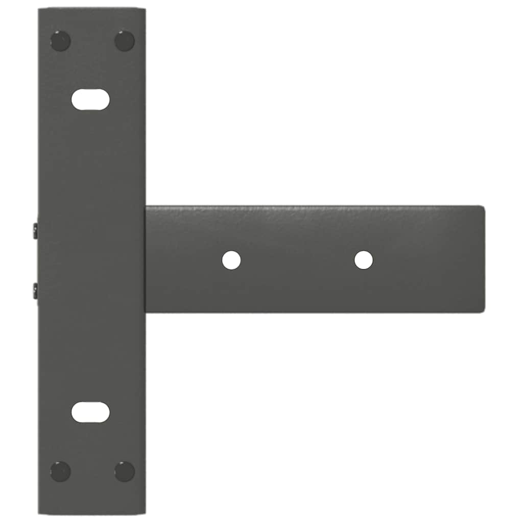 Konsolentischbeine T-Form 2Stk. Anthrazit 38x25x(72-73)cm Stahl