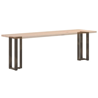 Konsolentischbeine T-Form 2 Stk. Naturstahl 38x25x(72-73) cm