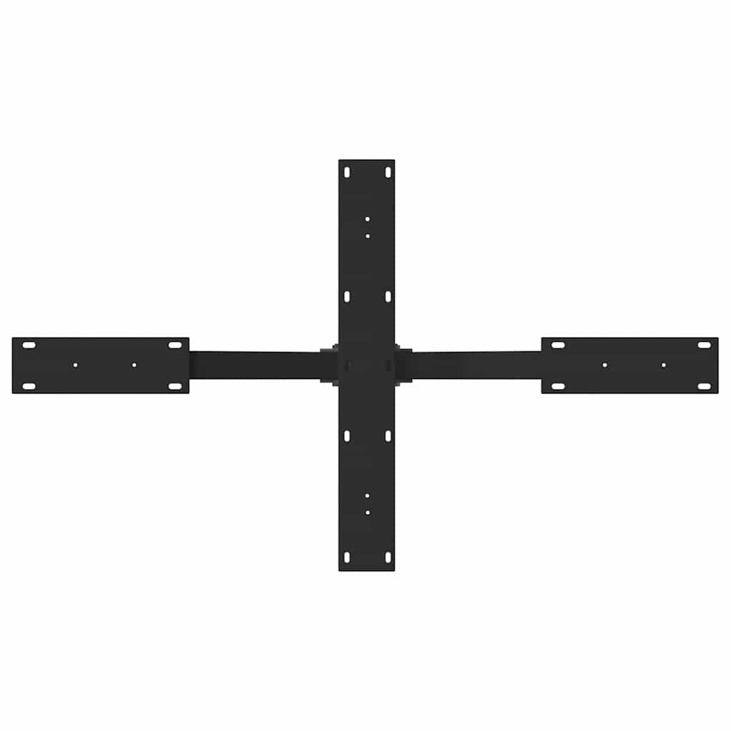 Couchtischbein in Spinnenform Schwarz 98x58x(42-43) cm Stahl
