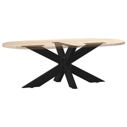 Couchtischbein in Spinnenform Schwarz 98x58x(42-43) cm Stahl