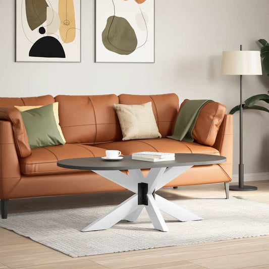 Couchtischbein in Spinnenform Weiß 98x58x(42-43) cm Stahl
