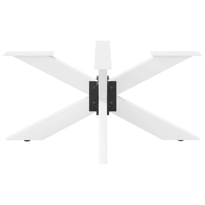 Couchtischbein in Spinnenform Weiß 98x58x(42-43) cm Stahl