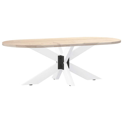 Couchtischbein in Spinnenform Weiß 98x58x(42-43) cm Stahl