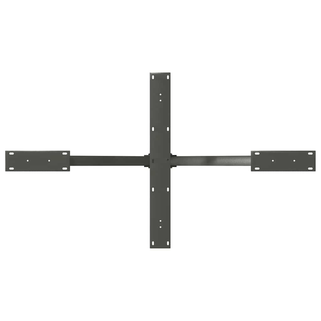 Esstischbein in Spinnenform Anthrazit 120x68x(72-73) cm Stahl