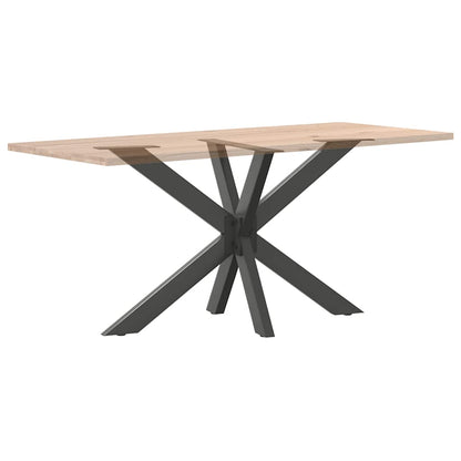 Esstischbein in Spinnenform Anthrazit 120x68x(72-73) cm Stahl