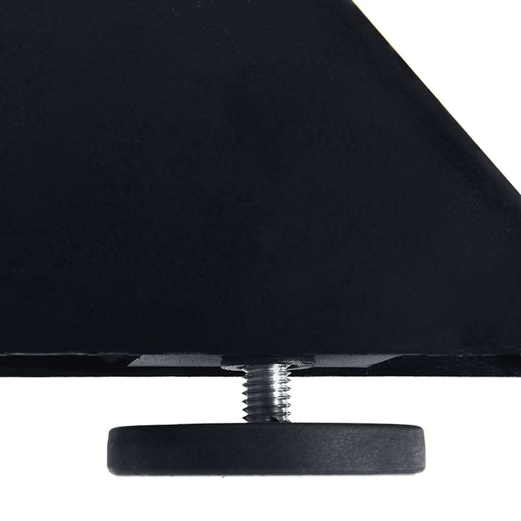 Esstischbein in Spinnenform Schwarz 150x78x(72-73) cm Stahl