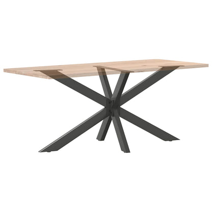 Esstischbein in Spinnenform Anthrazit 150x78x(72-73) cm Stahl