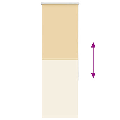 Verdunkelungsrollo Beige 50x130cm Stoffbreite 45,7 cm Polyester