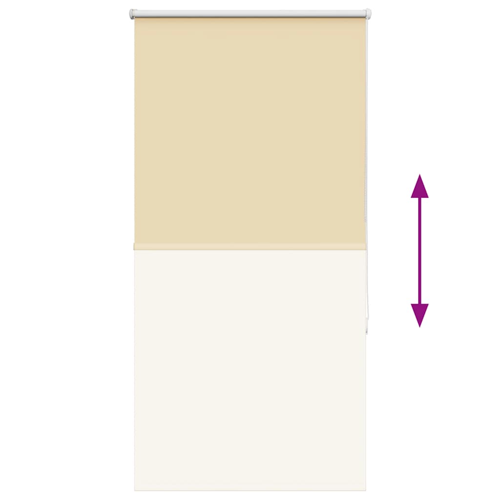 Verdunkelungsrollo Beige 80x130cm Stoffbreite 75,7 cm Polyester