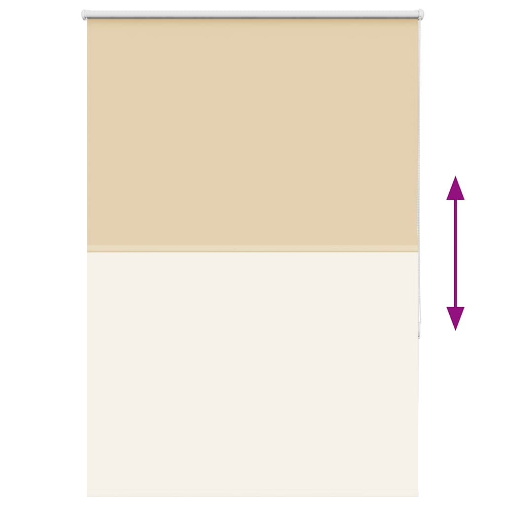 Verdunkelungsrollo Beige 110x130 cm Stoffbreite 105,7 cm