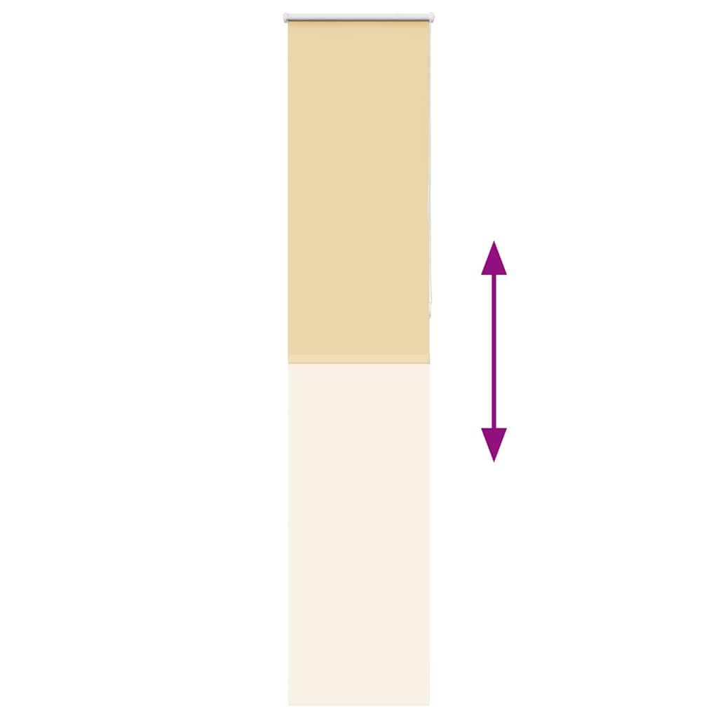 Verdunkelungsrollo Beige 45x210cm Stoffbreite 40,7 cm Polyester