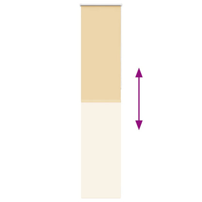 Verdunkelungsrollo Beige 45x210cm Stoffbreite 40,7 cm Polyester