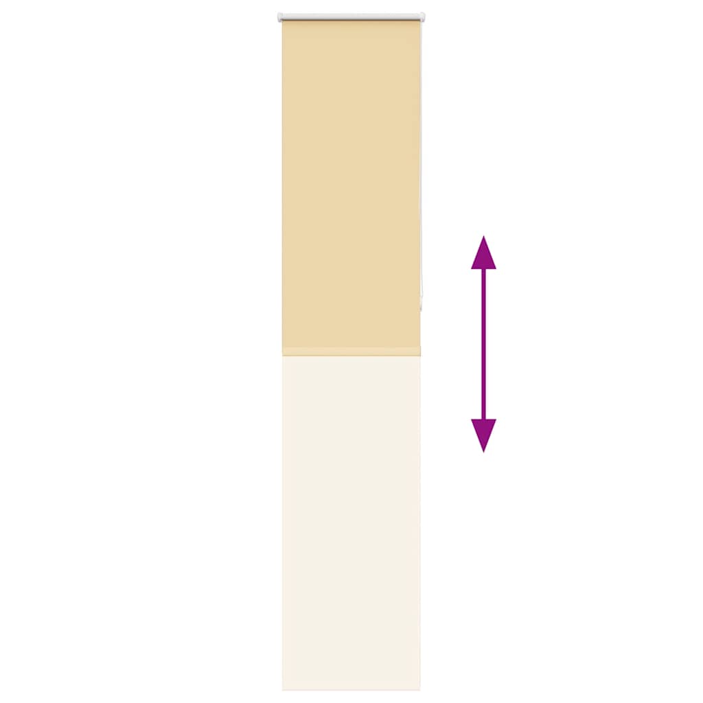 Verdunkelungsrollo Beige 45x230cm Stoffbreite 40,7 cm Polyester