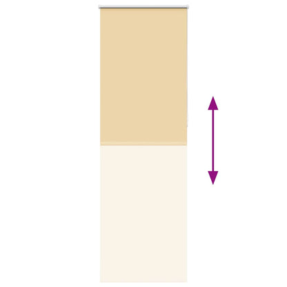 Verdunkelungsrollo Beige 65x230cm Stoffbreite 60,7 cm Polyester