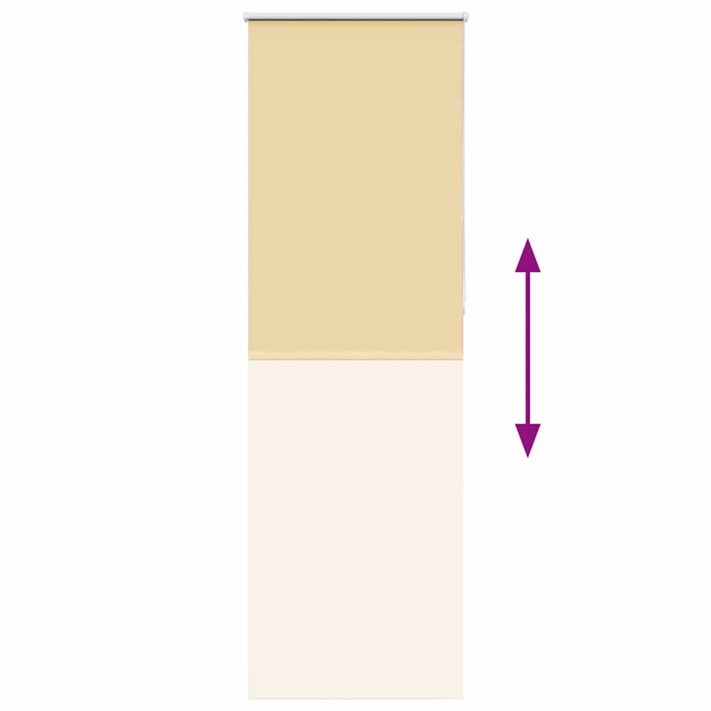 Verdunkelungsrollo Beige 80x230cm Stoffbreite 75,7 cm Polyester